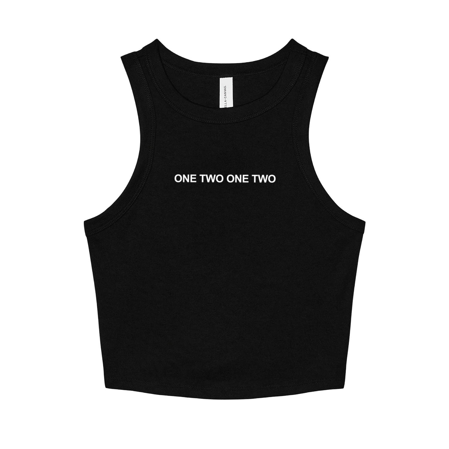 Radfahren Tank Top | Crop Radsportlehrer Workout-Crop-Top Tanktop Eins Zwei von GymWeekendApparel