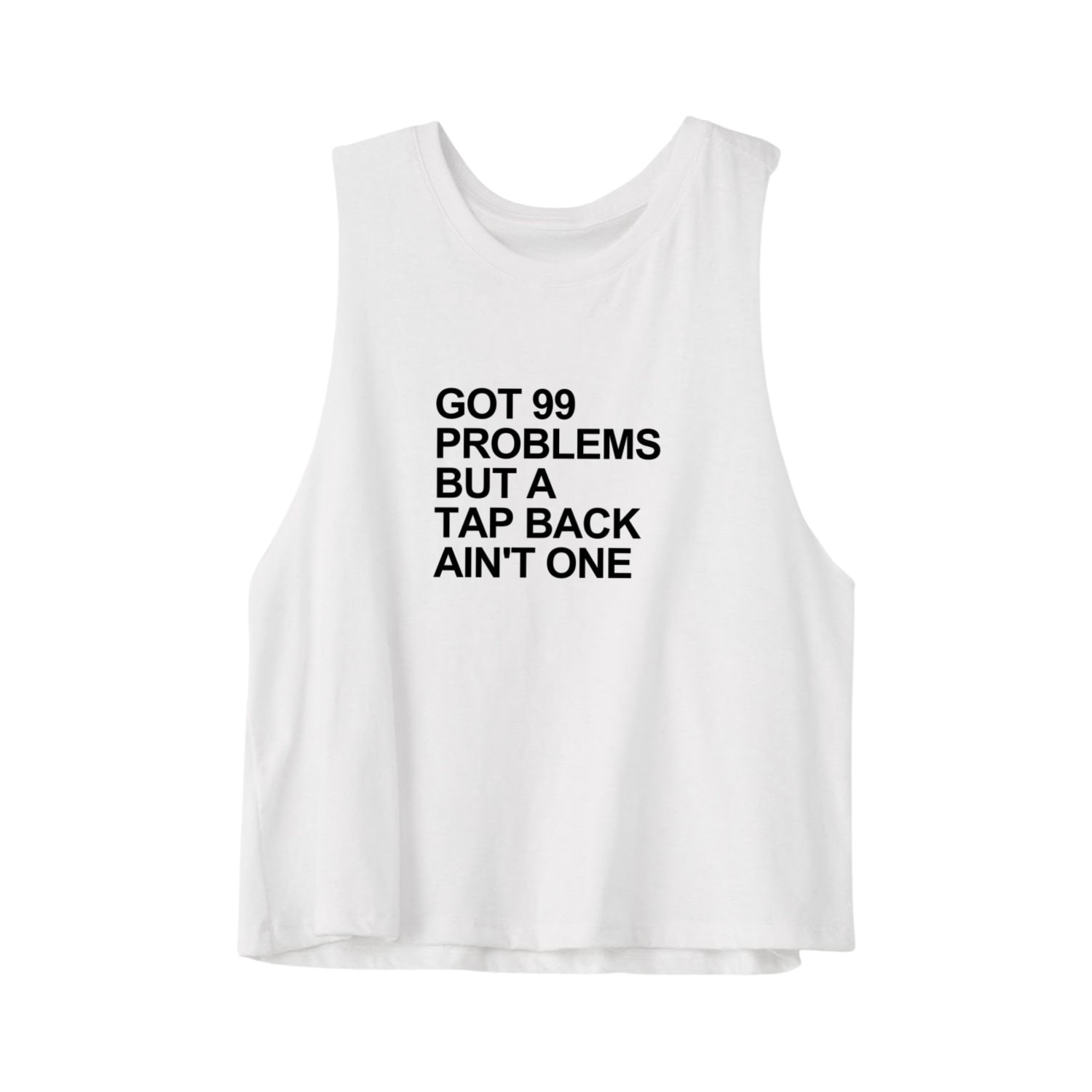 Radfahren Tank Top | Damen Gym Tank-Top Crop Radsport Ich Habe 99 Probleme, Aber Ein Tap Back Ist Nicht Eins von GymWeekendApparel