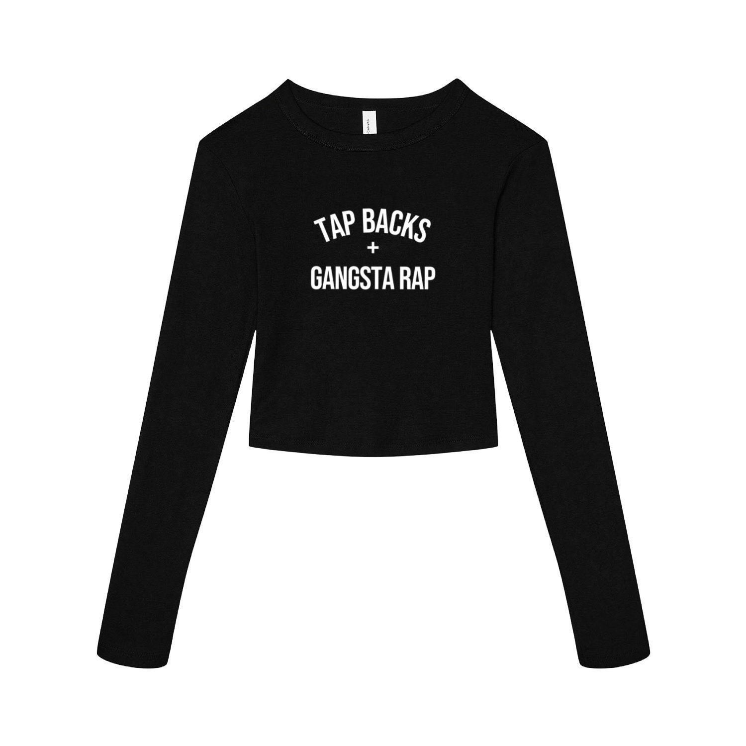 Radsport-Shirt | Radsportbekleidung Radfahren Crop Top Kurzarm T-Shirt Damen Radsport Tap Rücken + Gangsta Rap von GymWeekendApparel