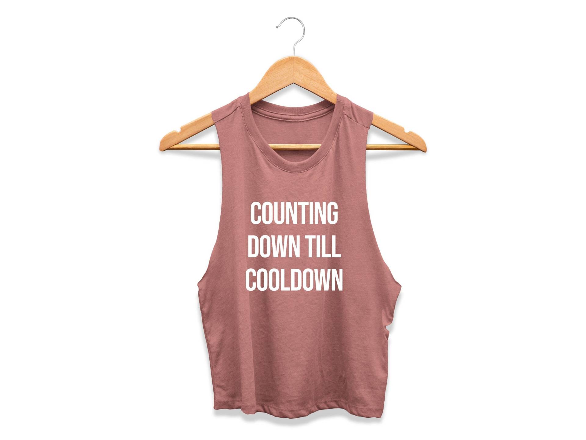 Tanktop | Workout-Crop-Top T-Shirt Boxen Tank Laufshirt Hiit Workout Countdown Bis Zur Abklingzeit von GymWeekendApparel