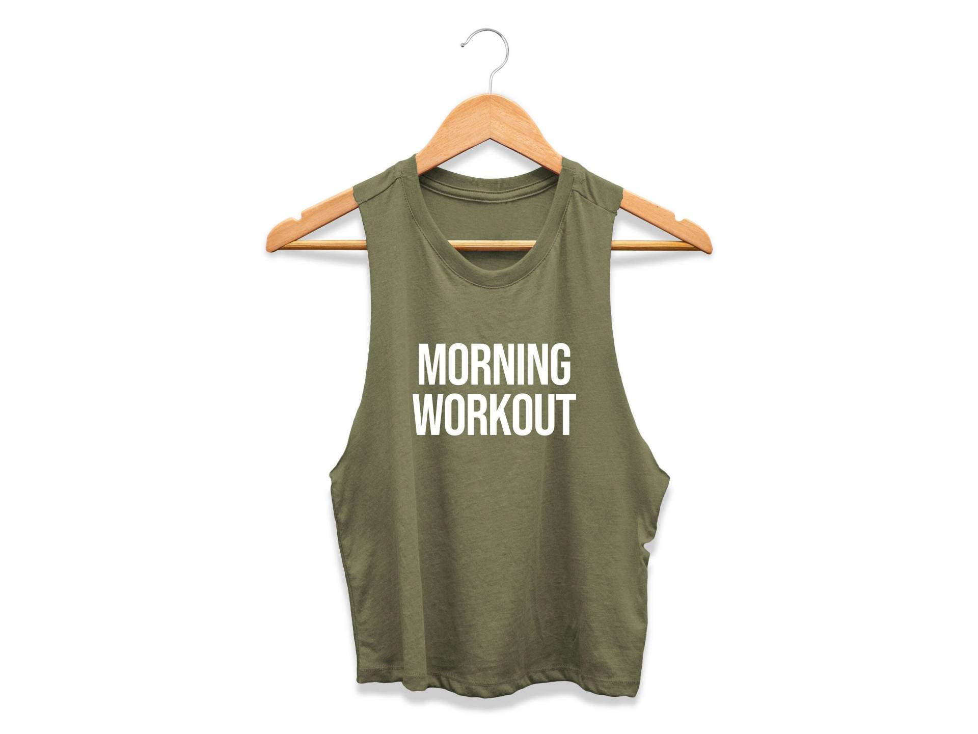 Workout-Crop-Top | Gym-Shirt Tanktop Barre-Shirt Pilates Tank Laufshirt Fitness Morgen Workout von GymWeekendApparel