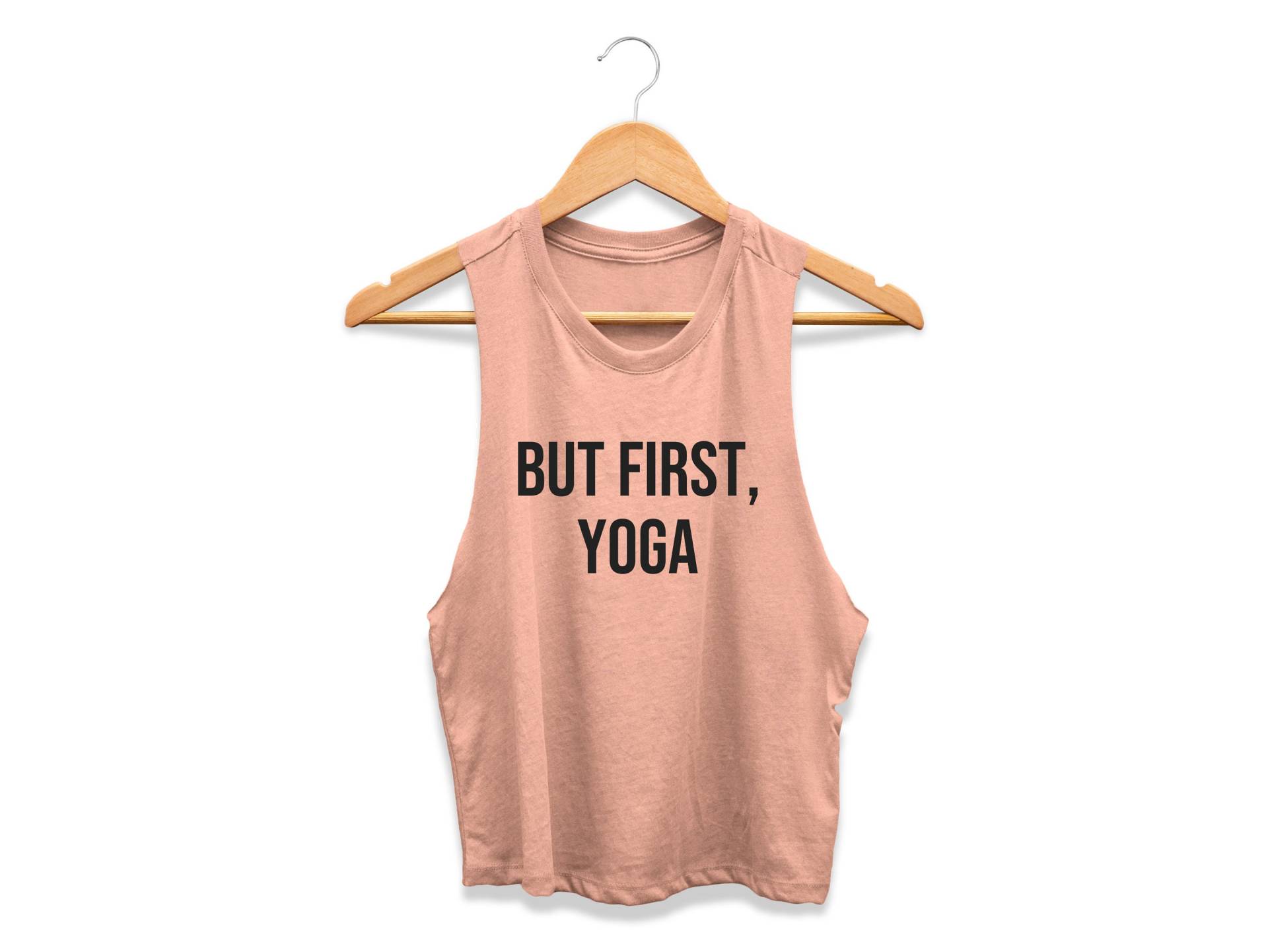 Yoga Tank-Top | Yoga-Crop-Top Geschenk Für Sie Lehrerin Workout-Crop-Top Yoga-Shirt Frauen Aber Zuerst von GymWeekendApparel