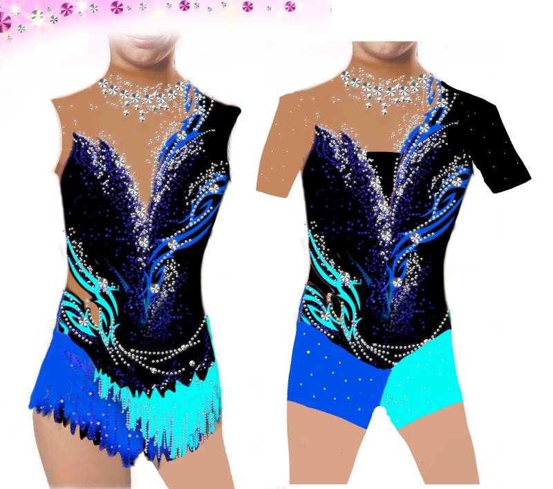 22 Sportakrobatik Showtanz Paartanz Anzug Akrobatik Voltigieranzug Voltigieren Luftakrobatik Küranzug Akrobatikanzug Zirkusanzug von Gymcostumes