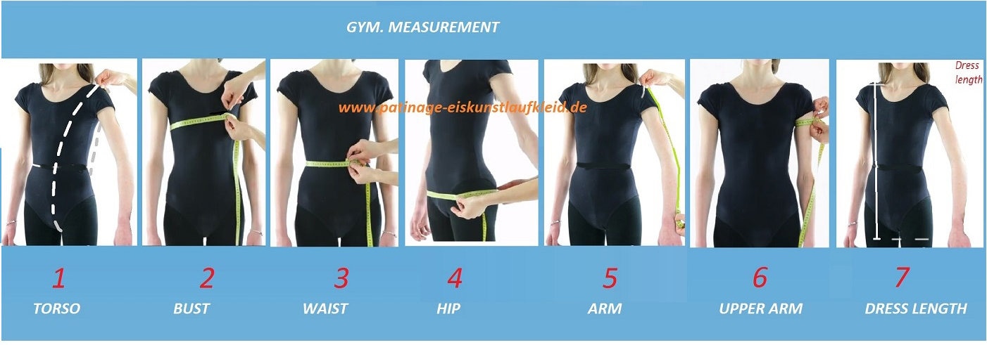 Abmessungsmuster Für Die Kleider Abmessungsmuster Für Die Kleider von Gymcostumes