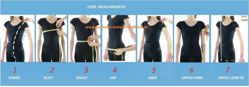 Abmessungsmuster Für Die Kleider Abmessungsmuster Für Die Kleider von Gymcostumes