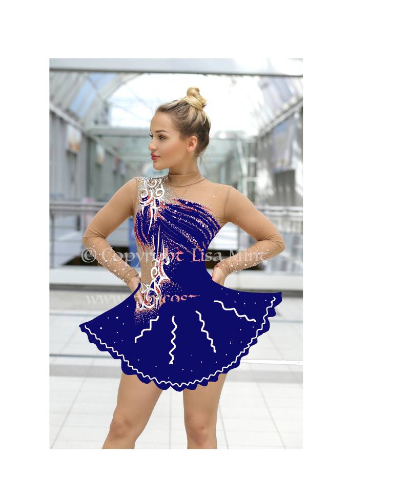 Blau Eiskunstlaufkleid Kleid Für Eiskunstlaufen Kürkleid Twirling Showtanzkleid Tanzmariechen Karnevalkleid Rock'n Roll Eistanzen Blau Eiskunstlaufkleid Kleid Für Eiskunstlaufen Kürkleid Twirling Showtanzkleid Tanzmariechen Karnevalkleid Rock'n Roll Eistanzen von Gymcostumes