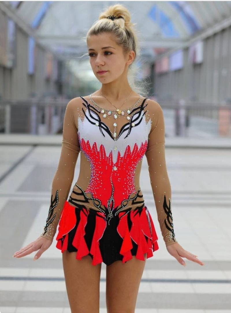 Eiskunstlaufkleid Kleid Für Eiskunstlaufen Kürkleid Twirling Showtanzkleid Tanzmariechen Karnevalkleid Circusanzug Rock'n Roll Eiskunstlaufkleid Kleid Für Eiskunstlaufen Kürkleid Twirling Showtanzkleid Tanzmariechen Karnevalkleid Circusanzug Rock'n Roll von Gymcostumes