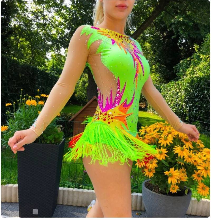 Neon Grün Eiskunstlaufkleid Kleid Für Eiskunstlaufen Kürkleid Twirling Showtanzkleid Tanzmariechen Karnevalkleid Rock'n Roll Neon Grün Eiskunstlaufkleid Kleid Für Eiskunstlaufen Kürkleid Twirling Showtanzkleid Tanzmariechen Karnevalkleid Rock'n Roll von Gymcostumes