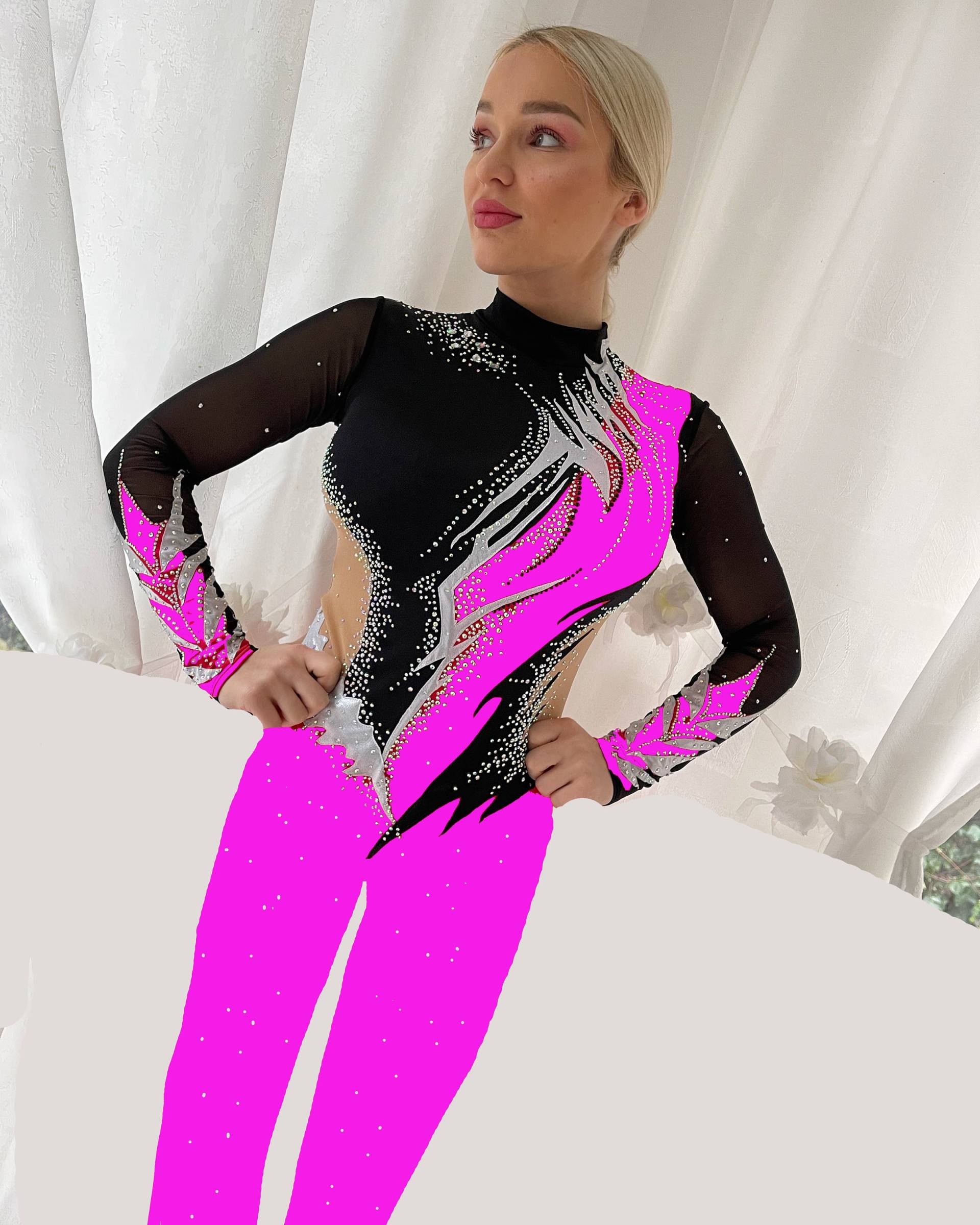 Pink Ganzkörperanzug Catsuit Küranzug Voltigieranzug Luftakrobatik Anzug Seilakrobatik Eiskunstlaufen Showtanzkleid Circusanzug Pink Ganzkörperanzug Catsuit Küranzug Voltigieranzug Luftakrobatik Anzug Seilakrobatik Eiskunstlaufen Showtanzkleid Circusanzug von Gymcostumes