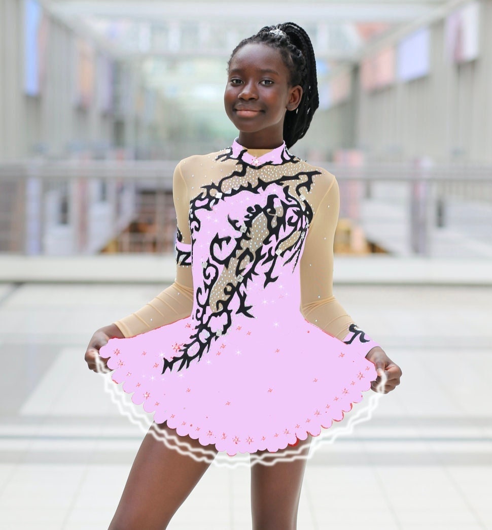 Rosa Eiskunstlaufkleid Kleid Für Eiskunstlaufen Kürkleid Twirling Showtanzkleid Tanzmariechen Karnevalkleid Rock'n Roll Rosa Eiskunstlaufkleid Kleid Für Eiskunstlaufen Kürkleid Twirling Showtanzkleid Tanzmariechen Karnevalkleid Rock'n Roll von Gymcostumes
