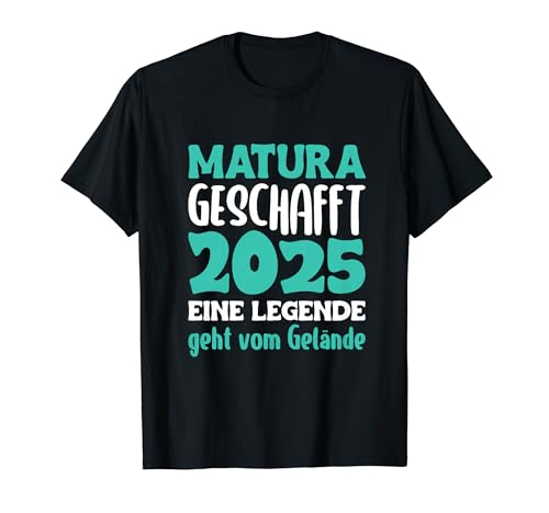 Matura Absolvent Mädchen und Jungen Matura Abschied 2025 T-Shirt von Gymi-Abschluss Designs weiterführende Schule