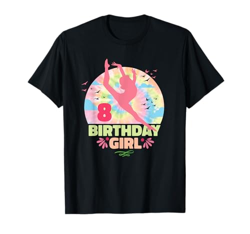 Gymnastik-Liebhaber, 8. Geburtstag, 8 Jahre altes Turner-Mädchen T-Shirt Gymnastik-Liebhaber, 8. Geburtstag, 8 Jahre altes Turner-Mädchen T-Shirt von Gymnast Gurl Sport Apparel