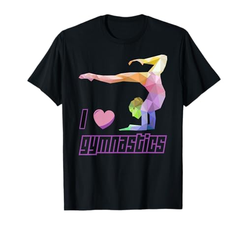 I Love Gymnastics Funny Gymnast Girl Lover Gift T-Shirt I Love Gymnastics Funny Gymnast Girl Lover Gift T-Shirt von Gymnast Humor Fashion Co