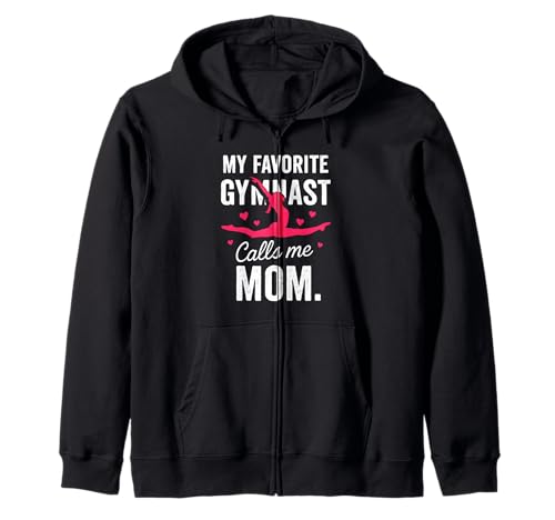 Meine Lieblingsturnerin nennt Mich Mama Proud Gymnastics Mother Kapuzenjacke Meine Lieblingsturnerin nennt Mich Mama Proud Gymnastics Mother Kapuzenjacke von Gymnast Mom Apparel