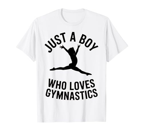Just a Boy Who Loves Gymnastics Boy Gymnastik Tumble Flip T-Shirt Just a Boy Who Loves Gymnastics Boy Gymnastik Tumble Flip T-Shirt von Gymnastics Tees NYC