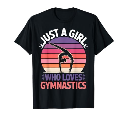 Nur ein Mädchen, das Gymnastik liebt Tochter Flip Girls Gymnast T-Shirt Nur ein Mädchen, das Gymnastik liebt Tochter Flip Girls Gymnast T-Shirt von Gymnastics Tees NYC