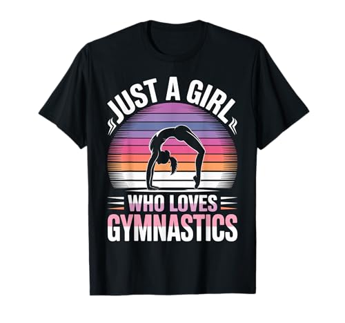 Nur ein Mädchen, das Gymnastik liebt Tochter Flip Girls Gymnast T-Shirt Nur ein Mädchen, das Gymnastik liebt Tochter Flip Girls Gymnast T-Shirt von Gymnastics Tees NYC
