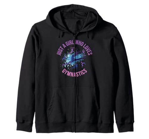 Just A Girl Who Loves Gymnastics Kapuzenjacke Just A Girl Who Loves Gymnastics Kapuzenjacke von Gymnastik Kleidung