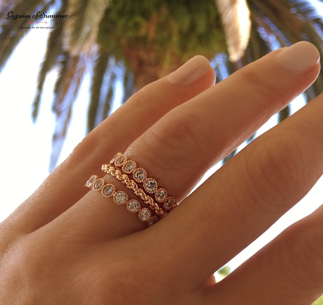 18K Roségold Gefüllter Gedrehter Seilring/Roségold-stapelring Twist-stapelseilring Minimaler Goldring 18K Roségold Gefüllter Gedrehter Seilring/Roségold-stapelring Twist-stapelseilring Minimaler Goldring von GypsiesOfSummer