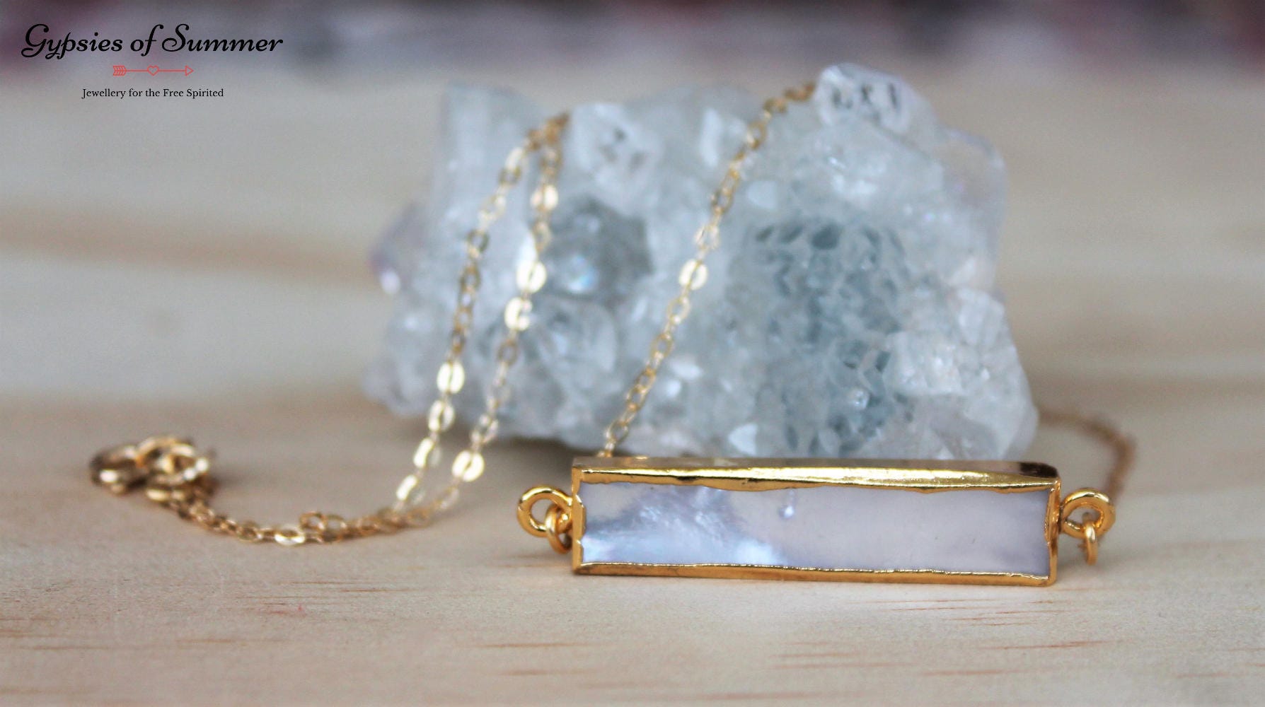 Perlmutt Barren Feine Goldkette/14K Gold Filled Halskette Weiße Minimal Perlmutt Barren Feine Goldkette/14K Gold Filled Halskette Weiße Minimal von GypsiesOfSummer