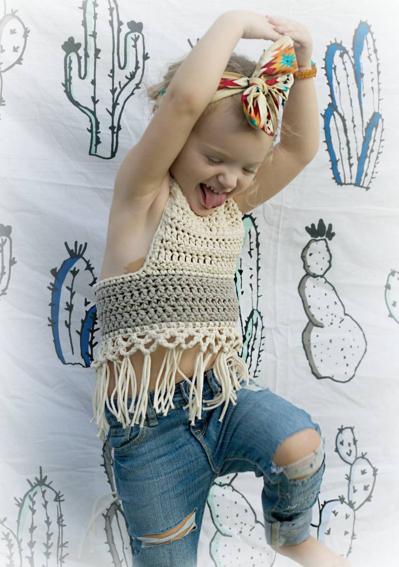 Fransen Baumwolle Crotchet Neckholder Oben Fransen Baumwolle Crotchet Neckholder Oben von GypsyDreamingDenim