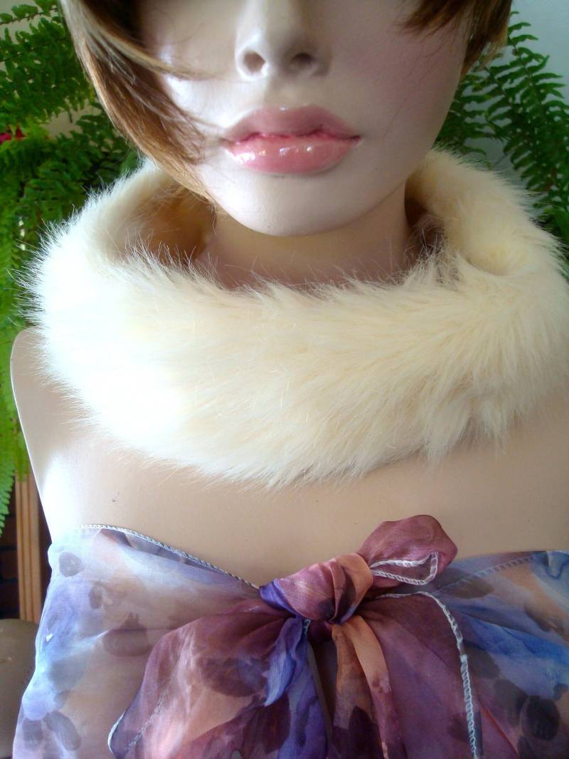 Faux Pelz Stirnband Faux Frauen Womens Creme von GypsyLoveHeadbands