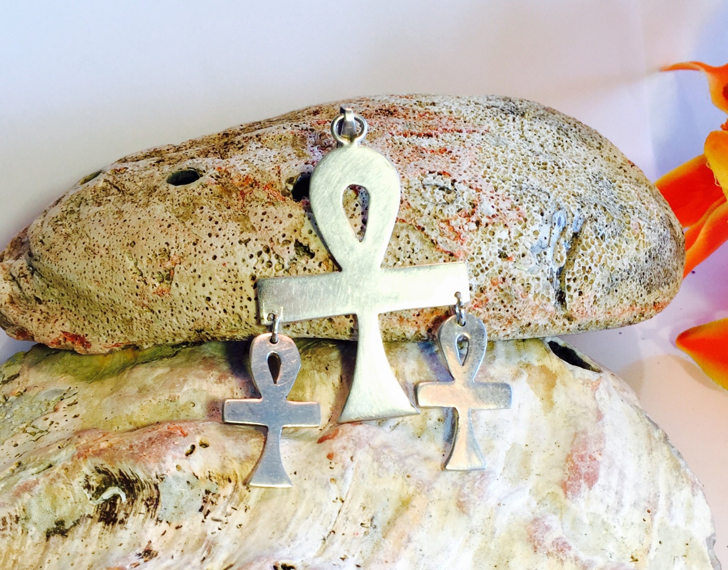 Kräftig Schöne Sterling Silber Drei Anch Anhänger Mexiko Kräftig Schöne Sterling Silber Drei Anch Anhänger Mexiko von GypsyRoadStudio