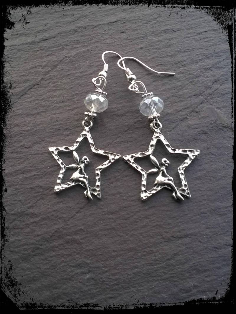 Faery & Star Kristall Ohrringe, Funkelnd, Facettiertes Glas, Fee, Feen, Pixie Faery & Star Kristall Ohrringe, Funkelnd, Facettiertes Glas, Fee, Feen, Pixie von GypsySpiritWitch