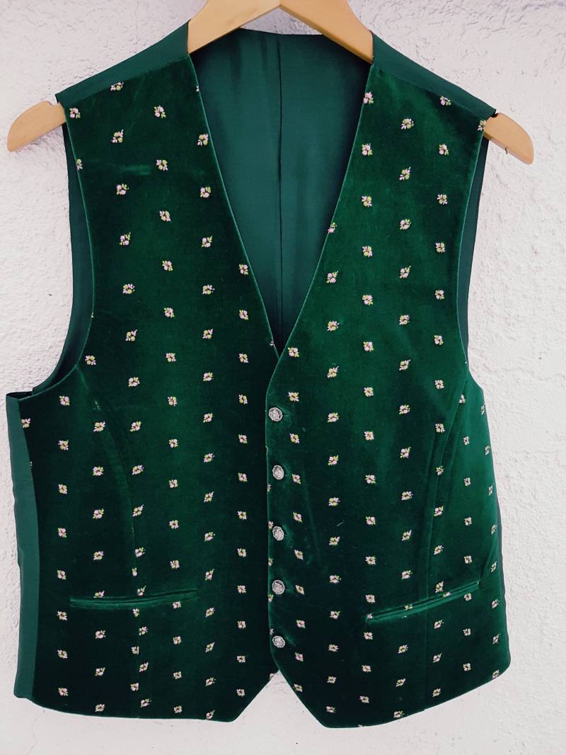 Vintage Grasegger Grüne Weste Steampunk Weste Für Herren, L von GypsyandRabbit