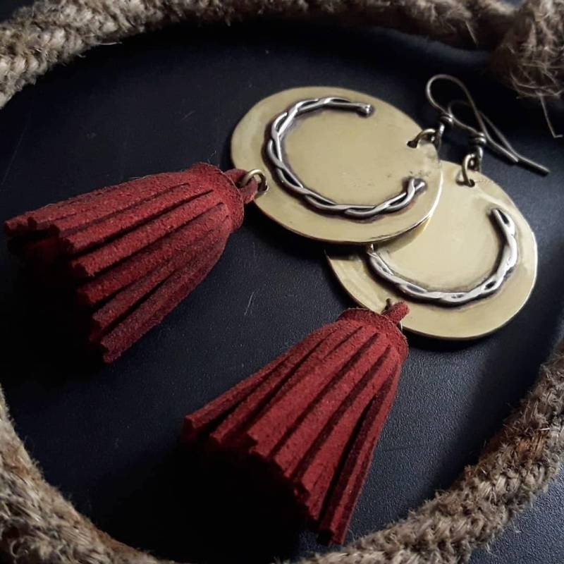 Ohrringe "Die Verwicklung" Messingschmuck Brass Sterling Silber Silver Quaste Tassle Artesania Ohrringe "Die Verwicklung" Messingschmuck Brass Sterling Silber Silver Quaste Tassle Artesania von GypsysJourneyJewelry