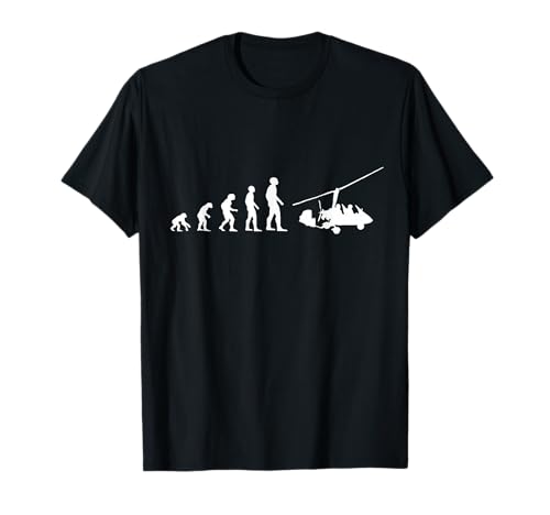 Evolution Tragschrauber Gyrokopter Gyrocopter fliegen T-Shirt Evolution Tragschrauber Gyrokopter Gyrocopter fliegen T-Shirt von Gyrokopter Tragschrauber Zubehör und Geschenke