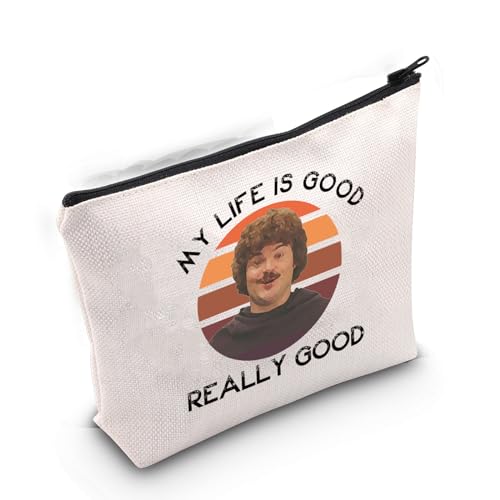 Gzrlyf My Life is Good Really Good Nachoo libre Merch Nachoo Movice Geschenke für Frauen Nachooo Libre Lustige Geschenke Nnacho Geschenk Reißverschluss, My Life Is von Gzrlyf