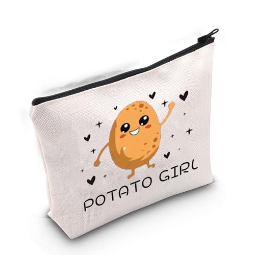 Kartoffelliebhaber, Geschenk, Kartoffelmädchen, Make-up-Tasche, Gemüse, Lebensmittel, Kartoffelmotiv, Geschenk, Kartoffelkönigin, Reißverschlussbeutel, Kartoffel-Mädchen von Gzrlyf