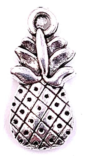 H-Customs Ananas klein Charm Anhänger Kettenanhänger Bastelbedarf Schmuckzubehör von H-Customs