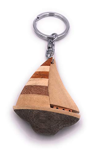 H-Customs Boot Segelboot Schiff Segeln Holz Edel Handmade Schlüsselanhänger Anhänger H-Customs Boot Segelboot Schiff Segeln Holz Edel Handmade Schlüsselanhänger Anhänger von H-Customs