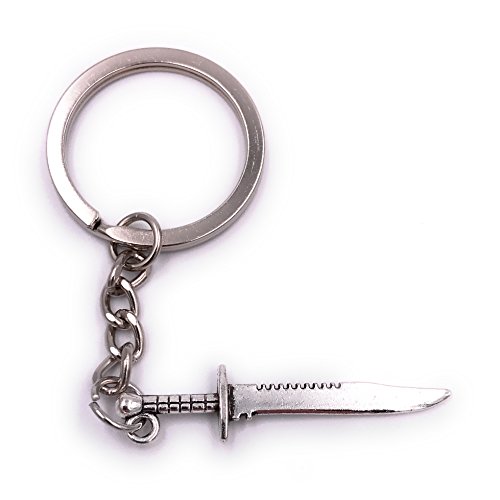 H-Customs Dolch Messer Schwert Ritter Schlüsselanhänger Anhänger Silber aus Metall H-Customs Dolch Messer Schwert Ritter Schlüsselanhänger Anhänger Silber aus Metall von H-Customs