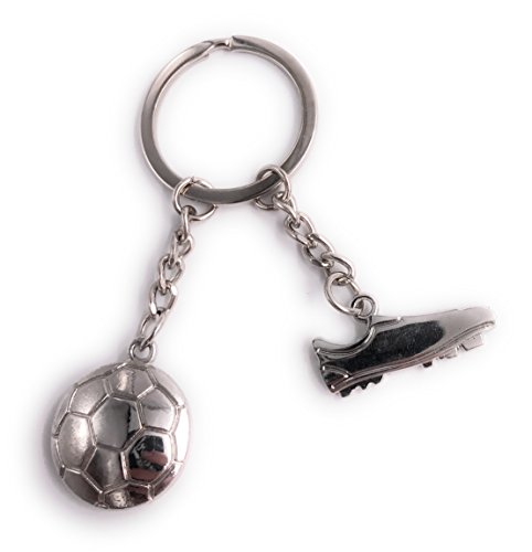 H-Customs Fußball Schuh mit Ball Sport Schlüsselanhänger Fußballschuh Sportschuh Ausrüstung Fußball Sportbegeisterung Mannschaft Teamgeist von H-Customs