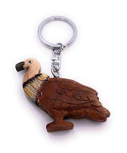H-Customs Gänsegeier Geier Adler Tier Holz Edel Handmade Schlüsselanhänger Anhänger von H-Customs