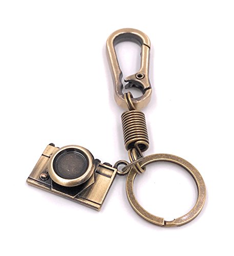 H-Customs Kamera Cam Schlüsselanhänger besonderer Anhänger aus Metall Bronze von H-Customs