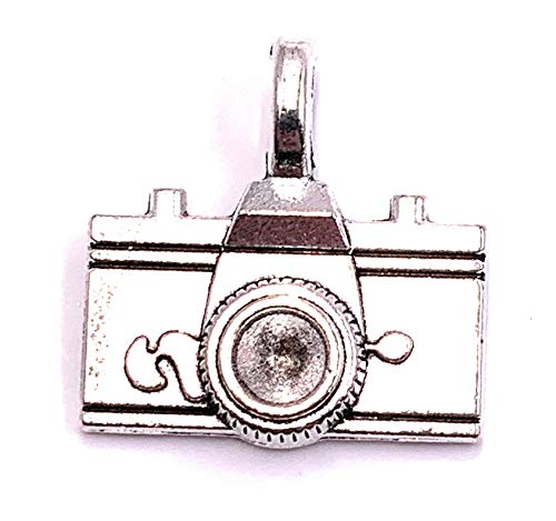 H-Customs Kamera Spiegelreflex Cam Charm Anhänger Kettenanhänger Bastelbedarf Schmuck von H-Customs