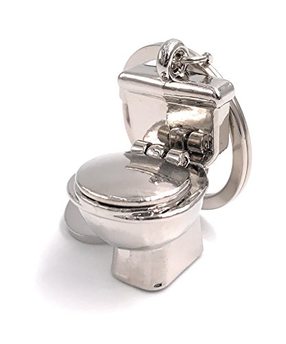 H-Customs Klo Toilette Sanitär besonderer Schlüsselanhänger Hygiene WC Spülung Wasserklosett Bad Sauberkeit Badezimmer Toilettensitz Toilettenspülung von H-Customs
