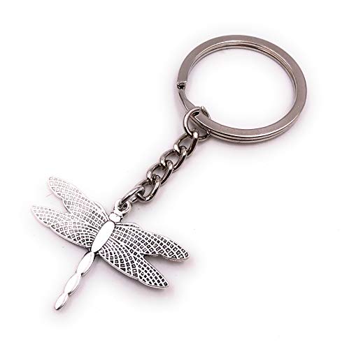 H-Customs Libelle Insekt Flügel anmutig Silber Schlüsselanhänger Anhänger von H-Customs