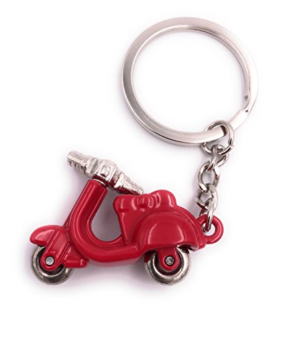 H-Customs Motorroller Roller Rot Anhänger besonderer Schlüsselanhänger von H-Customs