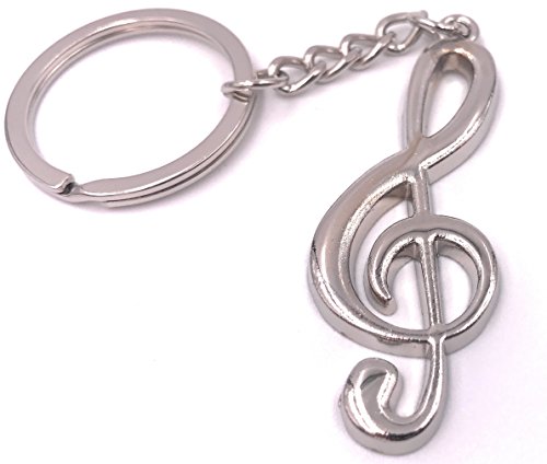 H-Customs Notenschlüssel Note Violinenschlüssel Schlüsselanhänger/Musik Noten Melodie Klang von H-Customs