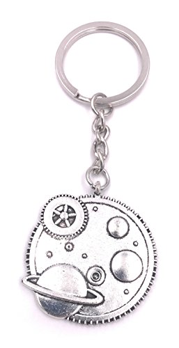 H-Customs Planetensystem Planet Umlaufbahn Schlüsselanhänger Anhänger Silber aus Metall H-Customs Planetensystem Planet Umlaufbahn Schlüsselanhänger Anhänger Silber aus Metall von H-Customs