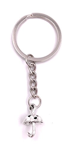 H-Customs Regenschirm Schirm Schlüsselanhänger Anhänger Silber aus Metall von H-Customs