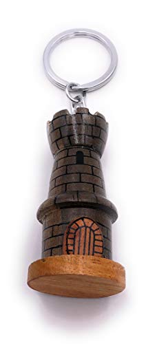 H-Customs Ritter Turm Festung rund Holz Edel Handmade Schlüsselanhänger Anhänger H-Customs Ritter Turm Festung rund Holz Edel Handmade Schlüsselanhänger Anhänger von H-Customs