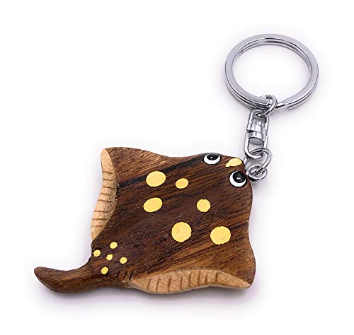 H-Customs Rochen Platt Stachelrochen Fisch Holz Edel Handmade Schlüsselanhänger Anhänger H-Customs Rochen Platt Stachelrochen Fisch Holz Edel Handmade Schlüsselanhänger Anhänger von H-Customs