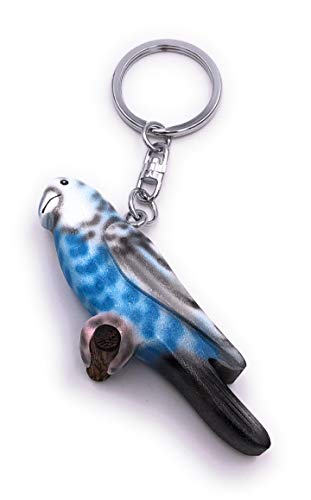 H-Customs Sittich Wellen Blau Vogel Haustier Holz Edel Handmade Schlüsselanhänger Anhänger H-Customs Sittich Wellen Blau Vogel Haustier Holz Edel Handmade Schlüsselanhänger Anhänger von H-Customs