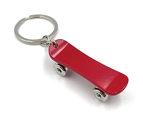 H-Customs Skate Board Rollbrett rot Schlüsselanhänger Anhänger von H-Customs